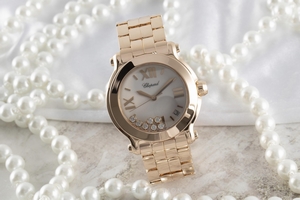 Chopard Happy Sport 18 ct red gold quartz Ref. 277472-5001