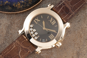 Chopard Happy Sport 18 ct red gold quartz Ref. 4183