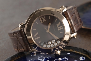 Chopard Happy Sport 18 ct red gold quartz Ref. 4183