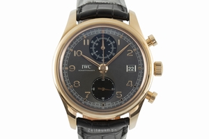 IWC Portugieser chronograph 18 ct red gold automatic Kal. C.89361 Ref. IW390405