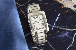 Cartier Tank steel quartz Kal. 157 Ref. W5310044, 3704