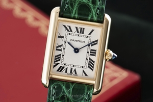 Cartier Tank 18 ct gold quartz Kal. 057 Ref. W1529856