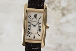Cartier Tank Americaine 18 ct gold quartz Kal. 90.06 Ref. 1720