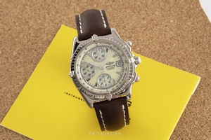 Breitling Chronomat chronograph 18 ct white gold automatic Kal. B13 Ref. J13050.1