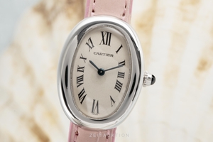 Cartier Baignoire 18 ct white gold quartz Kal. 057 Ref. 1955