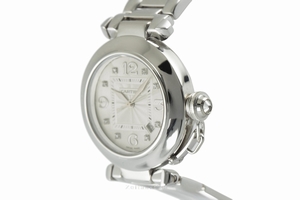 Cartier Pasha 18 ct white gold automatic Kal. 120 Ref. 2398