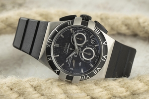 Omega Constellation chronograph titanium automatic Kal. 3313 Ref. 121.92.35.50.01.001