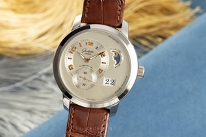 Glashutte Original PanoMaticLunar 18 ct white gold automatic Kal. GUB 90