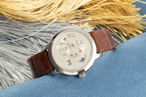 Glashutte Original PanoMaticLunar 18 ct white gold automatic Kal. GUB 90