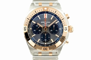 Breitling Chronomat chronograph steel / gold automatic Kal. B01 Ref. UB0134101B1U1
