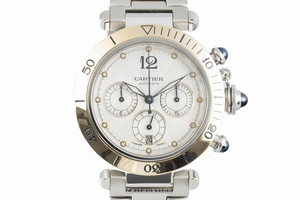Cartier Pasha chronograph steel / gold automatic Kal. 205 Ref. 2113