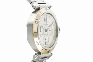 Cartier Pasha chronograph steel / gold automatic Kal. 205 Ref. 2113