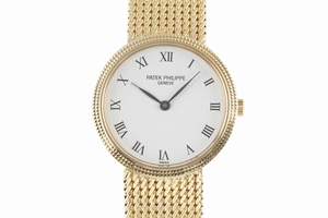 Patek Philippe Calatrava 18 ct gold quartz Kal. E15 Ref. 4819/5