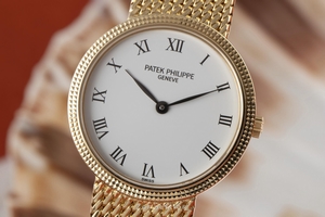 Patek Philippe Calatrava 18 ct gold quartz Kal. E15 Ref. 4819/5