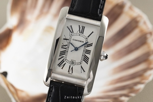 Cartier Tank Americaine 18 ct white gold automatic Kal. 120 Ref. 1741