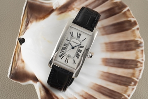 Cartier Tank Americaine 18 ct white gold automatic Kal. 120 Ref. 1741