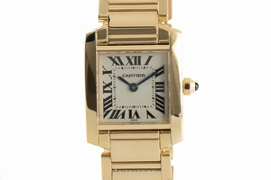 Cartier Tank Francaise 18 ct gold quartz Kal. 018B Ref. 1820