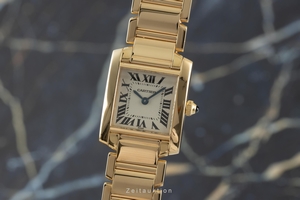 Cartier Tank Francaise 18 ct gold quartz Kal. 018B Ref. 1820