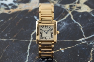 Cartier Tank Francaise 18 ct gold quartz Kal. 018B Ref. 1820