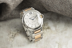 Cartier Ballon Bleu de Cartier steel / gold automatic Kal. 017 Ref. 3284