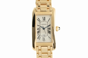 Cartier Tank Americaine 18 ct gold automatic Kal. 077 Ref. 1725