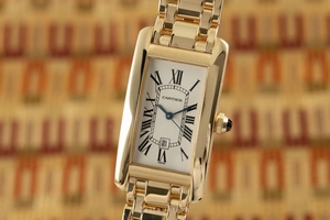 Cartier Tank Americaine 18 ct gold automatic Kal. 077 Ref. 1725