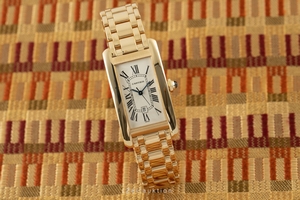 Cartier Tank Americaine 18 ct gold automatic Kal. 077 Ref. 1725