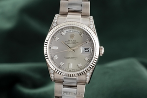 Rolex Day-Date 18 ct white gold automatic Kal. 3155 Ref. 118339