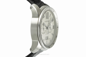 Cartier Calibre de Cartier chronograph steel automatic Kal. 1904-CH Ref. W7100046, 3578
