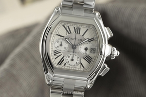 Cartier Roadster chronograph steel automatic Kal. 8510 Ref. 2618