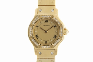 Cartier Santos 18 ct gold automatic