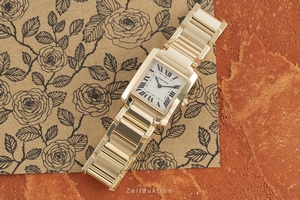 Cartier Tank Francaise 18 ct gold quartz Kal. 157 Ref. 1821