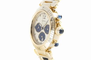 Cartier Pasha chronograph 18 ct gold quartz Kal. 053 Ref. 30009, 1991