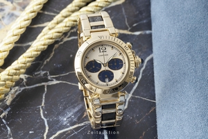 Cartier Pasha chronograph 18 ct gold quartz Kal. 053 Ref. 30009, 1991