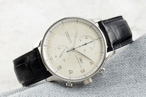 IWC Portugieser chronograph 18 ct white gold automatic Kal. 79240 Ref. 3714