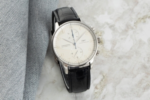 IWC Portugieser chronograph 18 ct white gold automatic Kal. 79240 Ref. 3714