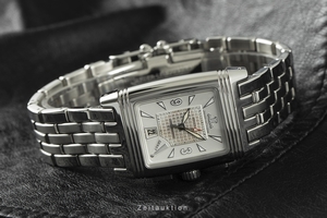Jaeger-LeCoultre Reverso chronograph steel manual winding Ref. 295.8.59