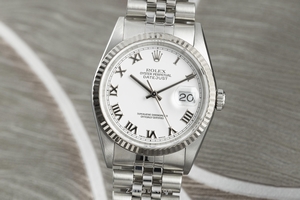 Rolex Datejust steel / white gold automatic Kal. 3135 Ref. 16234
