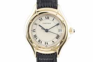 Cartier Cougar 18 ct gold quartz Kal. 87 Ref. 887921