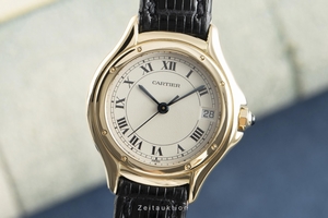 Cartier Cougar 18 ct gold quartz Kal. 87 Ref. 887921