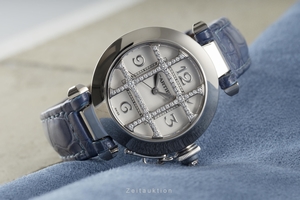 Cartier Pasha 18 ct white gold automatic Kal. 120 Ref. 2400