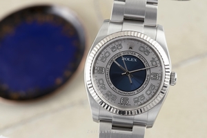 Rolex Oyster Perpetual steel / white gold automatic Kal. 3130 Ref. 116034