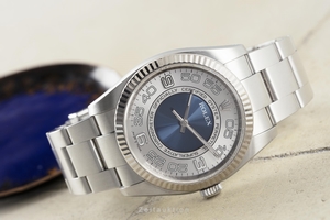 Rolex Oyster Perpetual steel / white gold automatic Kal. 3130 Ref. 116034