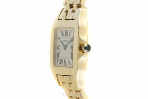 Cartier Santos 18 ct gold quartz Kal. 690 Ref. W25062X9, 2702