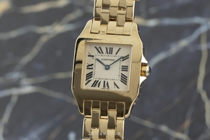 Cartier Santos 18 ct gold quartz Kal. 690 Ref. W25062X9, 2702