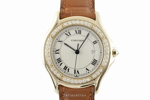 Cartier Cougar 18 ct gold quartz Kal. 87 Ref. 887905