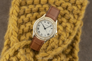 Cartier Cougar 18 ct gold quartz Kal. 87 Ref. 887905