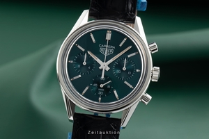 Tag Heuer Carrera chronograph steel automatic Kal. Heuer 02 Ref. CBK221F