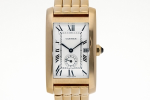Cartier Tank Americaine 18 ct gold quartz Kal. 11 Ref. 811905