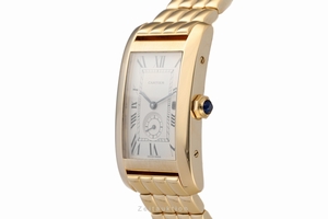 Cartier Tank Americaine 18 ct gold quartz Kal. 11 Ref. 811905